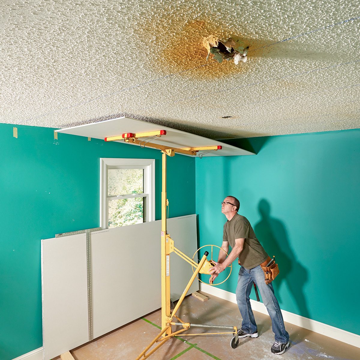 How To Cover Popcorn Ceiling With Drywall