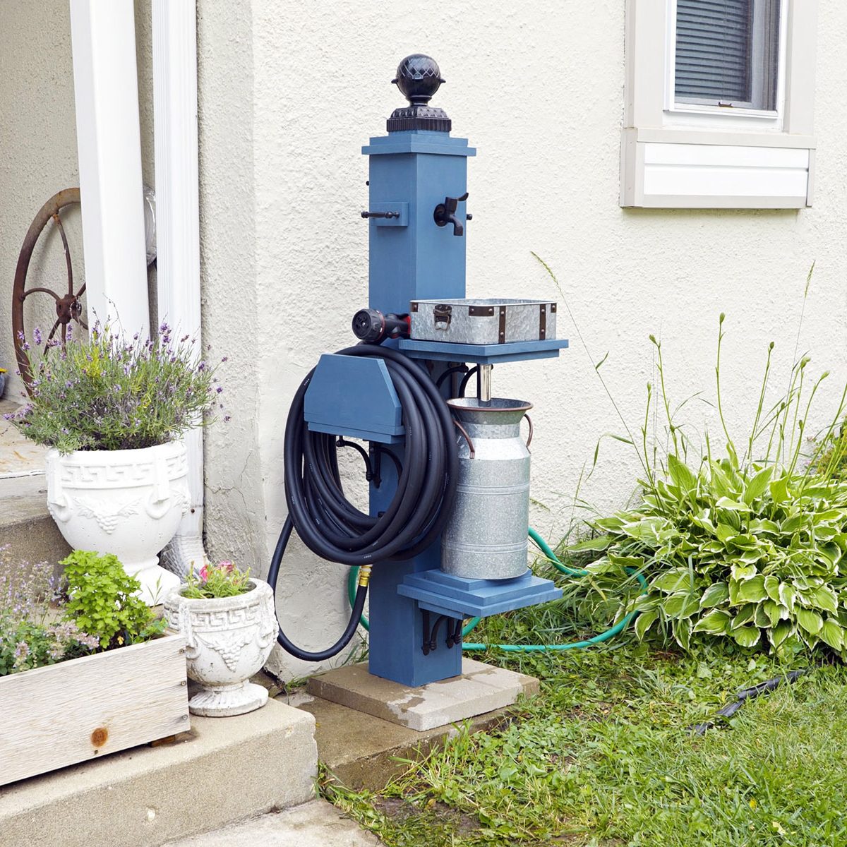 Garden Hose Tool Rack