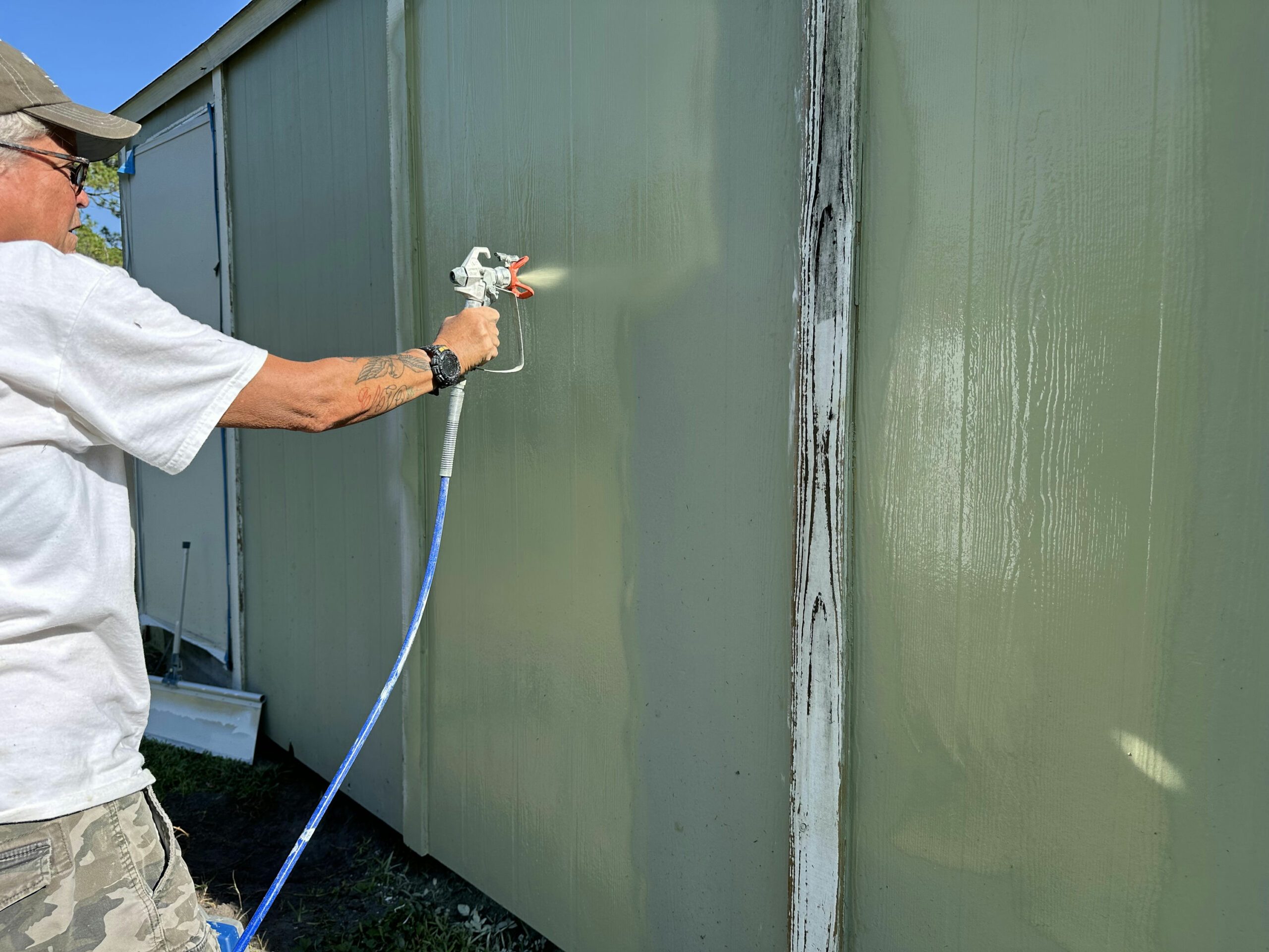 Graco Paint Sprayer In Action