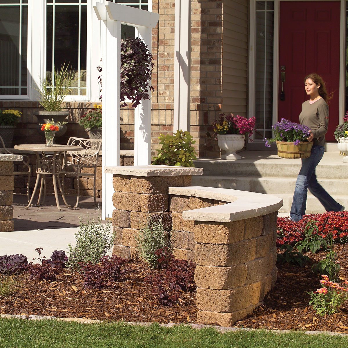 entry walls for landscaping
