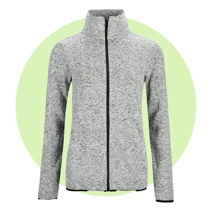 Dolcevida Zip Up Speckled Fleece Jacket Ecomm Via Amazon.com