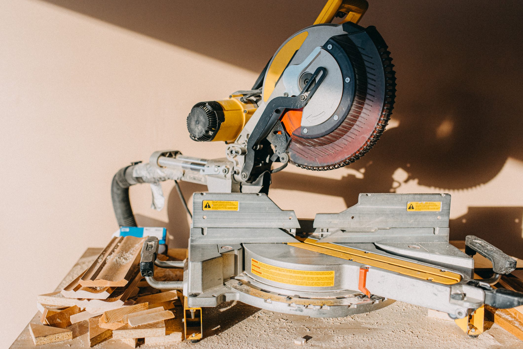 Miter Saw On Workbench