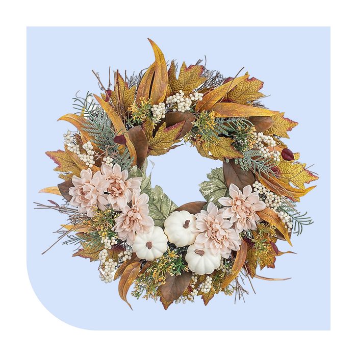 Holiday Living Harvest Wreath Ecomm Via Lowes.com