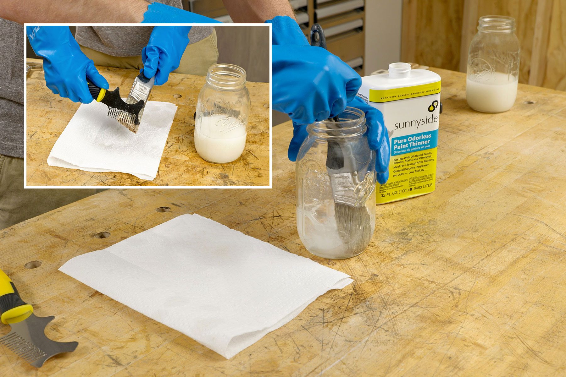 How To Clean Paint Brushes How To Clean Paint Brushes Fhmvs24 Pk 8 1 Cleaningpaintbrushesoilbased Step2 Step3