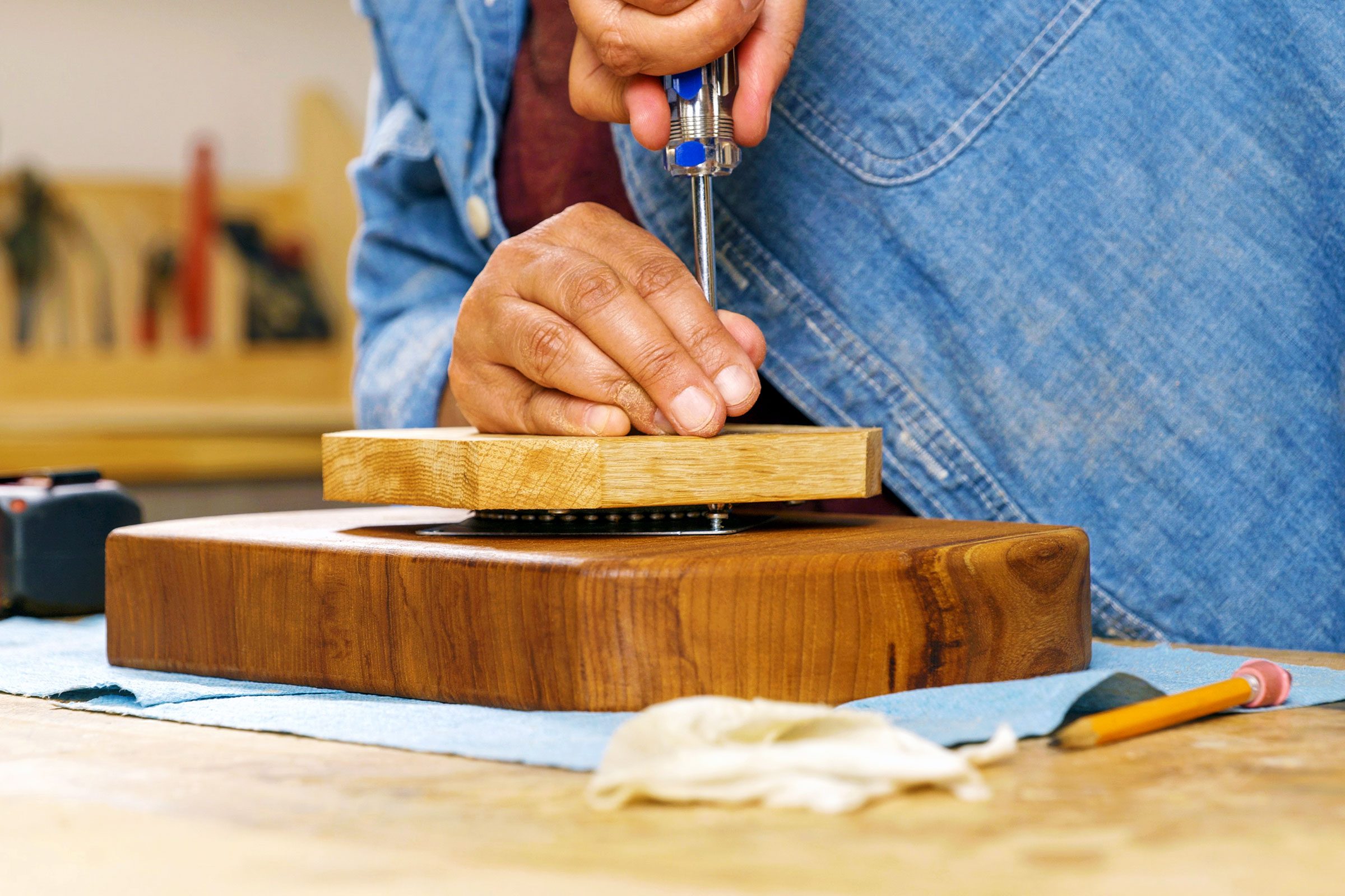 Assemble the lazy Susan