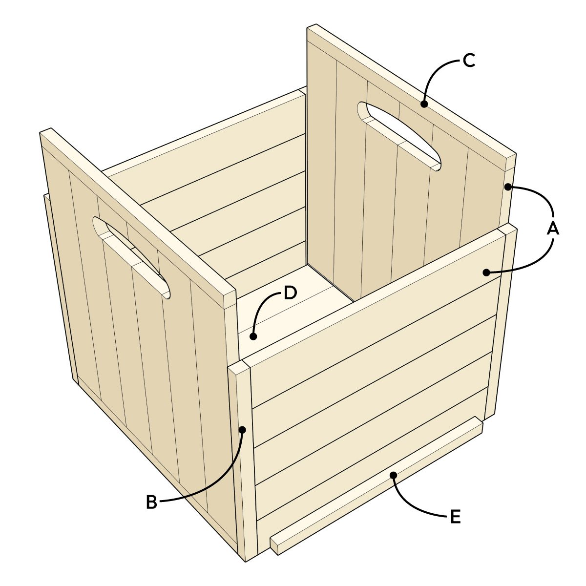 How To Make A Wooden Crate With Vinyl Record Display Project Overview Record Crate