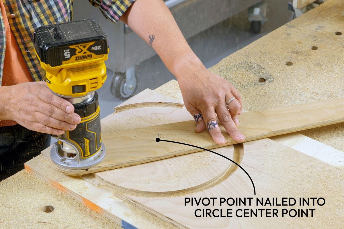 How To Cut Circles With A Router Circle Jig