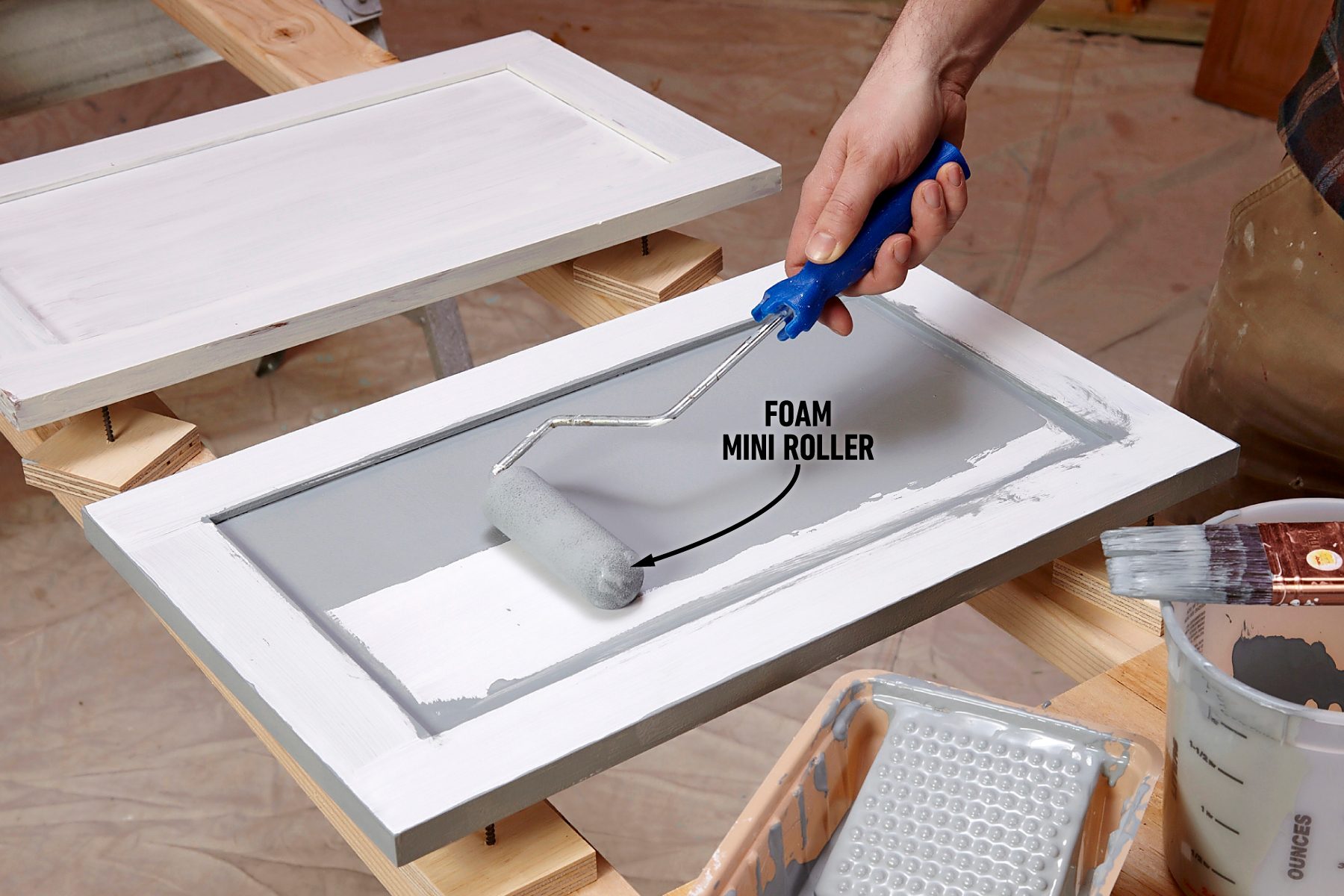 Paint With A Mini Roller 