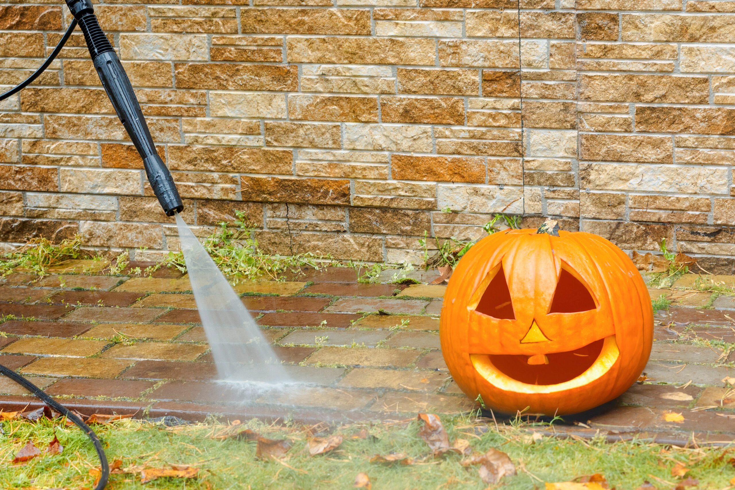 Put Down the Pumpkin Carving Knives and Turn On… the Pressure Washer?