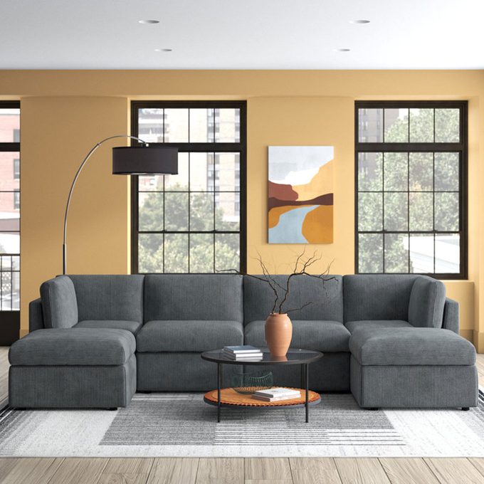 Wade Logan Annai Reversible Modular Corner Sectional With Ottoman Ecomm Via Wayfair.com