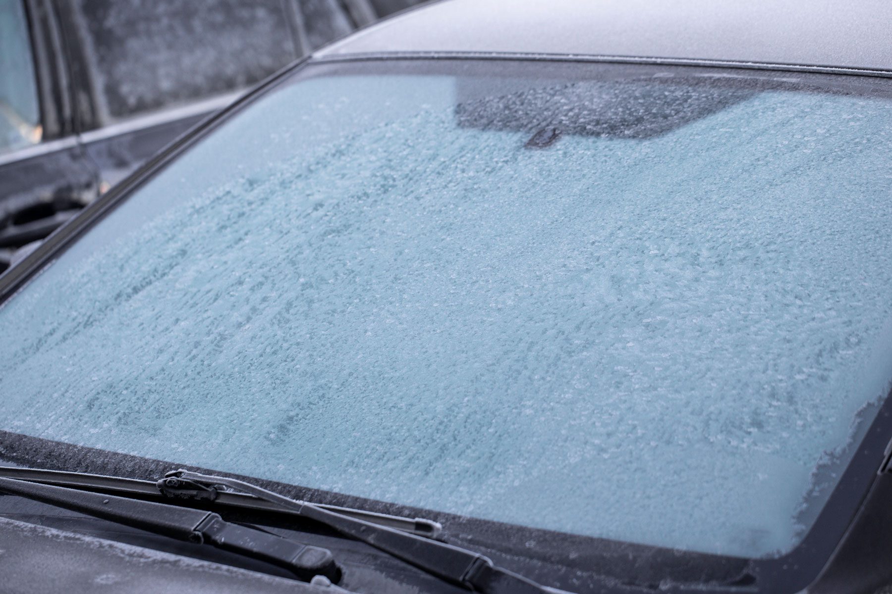 frozen windshield