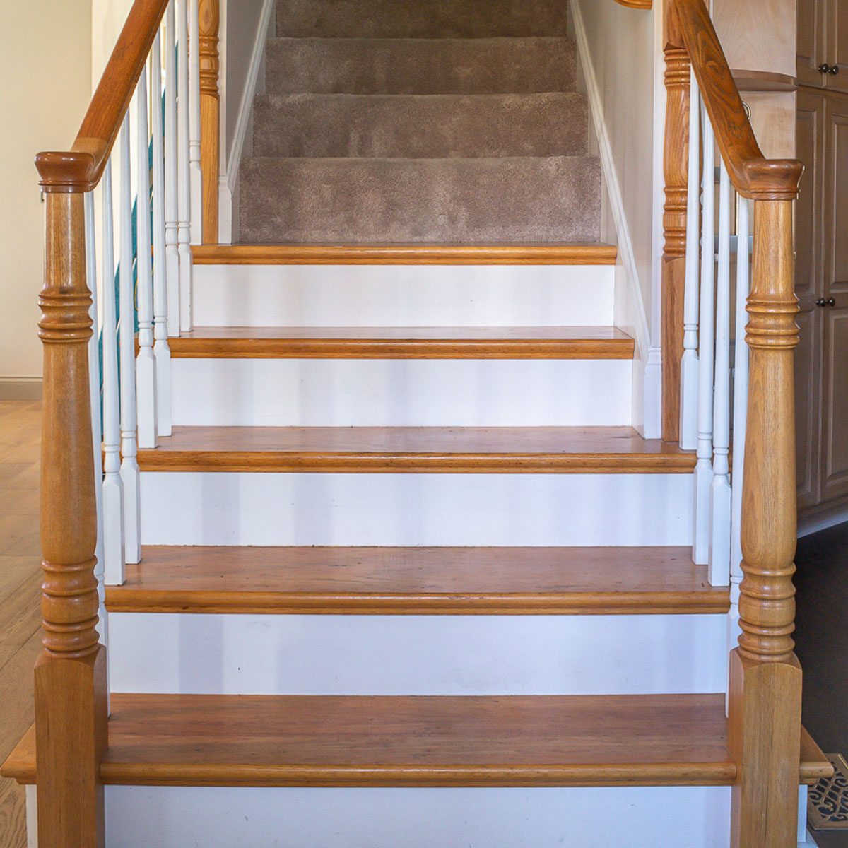 wooden stairs 