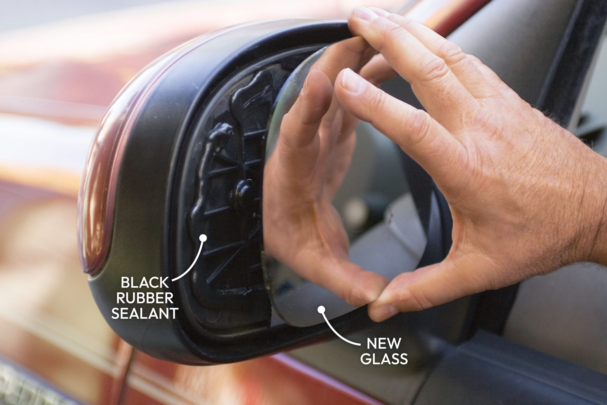 Replacing side view mirror