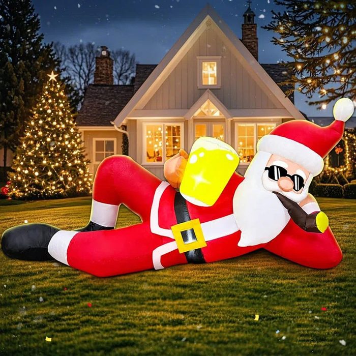 Lying Santa Claus Inflatable