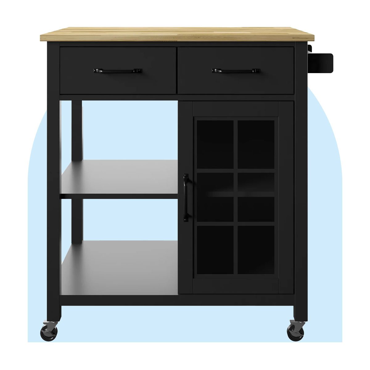 Amata Wood Kitchen Cart