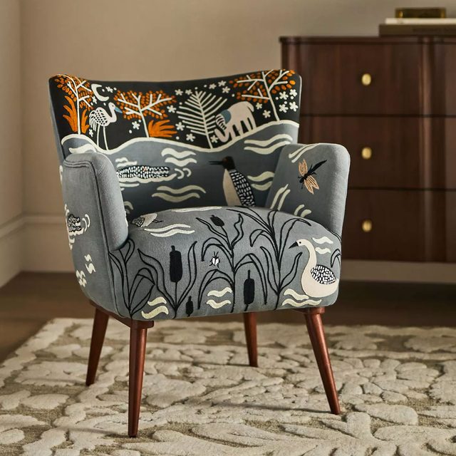 Night Lake Petite Accent Chair