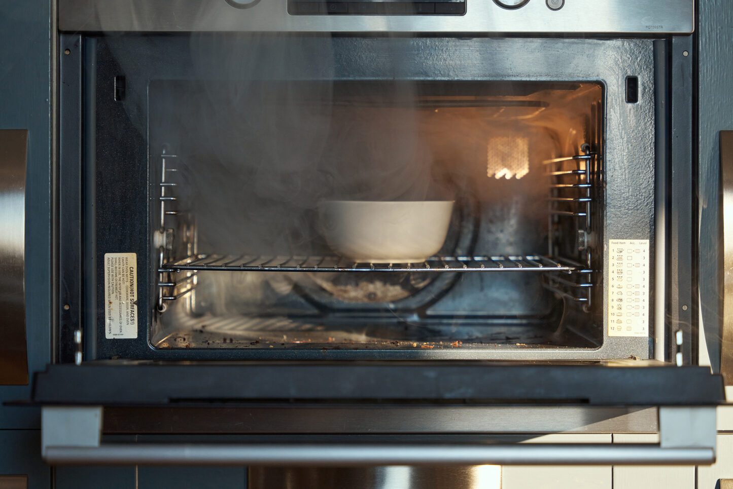 Oven proof bowl with water