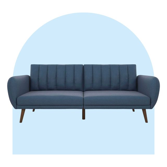 Novogratz Brittany Round Arm Convertible Sofa