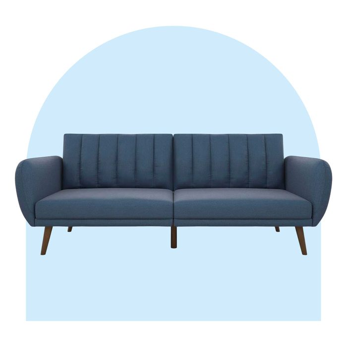 Novogratz Brittany Round Arm Convertible Sofa