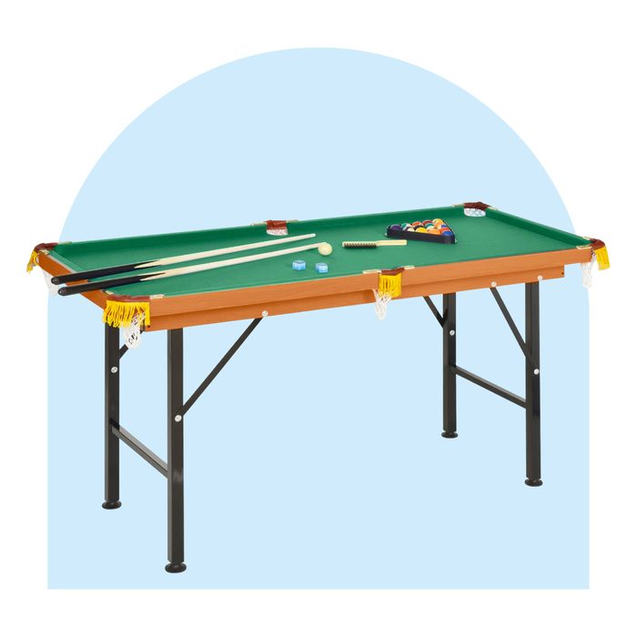 Portable Folding Billiards Table Game Pool Table